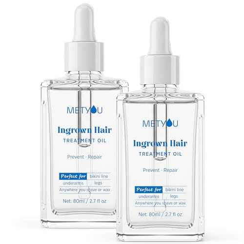 Ingrown Hair Treatment Oil for Women - 80ML Pack of 2, Soothes Redness & Razor Bumps
