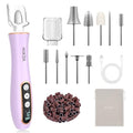 Professional Manicure Pedicure Kit with 360¡Æ LED Light&10 Speeds&Memory Mode with Case, Cordless Electric Nail Drill, Pedicure Tools for feet,Hand Foot Care Nail File for Thick Nail Toenail Cuticle