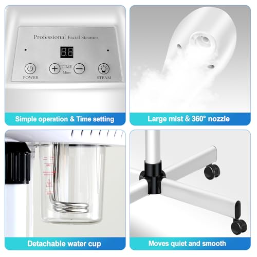 Professional Facial Steamer for Deep Pore Cleansing & Hydration