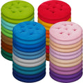 48 Pack Round Floor Pillows 15.7 Inch Flexible Seating Cushions for Home & Classroom