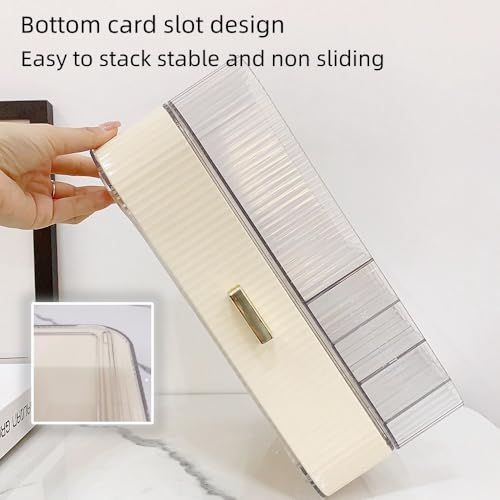Makeup Organizer with Drawers Stackable Skincare Cosmetic Makeup organization for vanit Bathroom Desk Countertop (Cream)