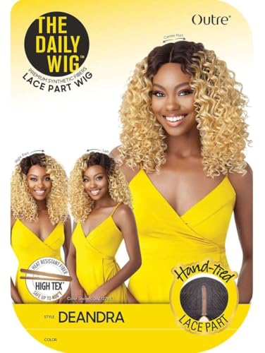 Synthetic Lace Front Wig with Hand-Tied Part for Women - Deandra S1B/30