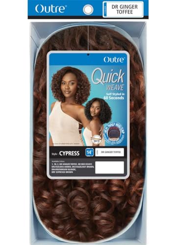 Outre Quick Weave Wig Cypress OFF BLACK 1B Natural Texture & Volume