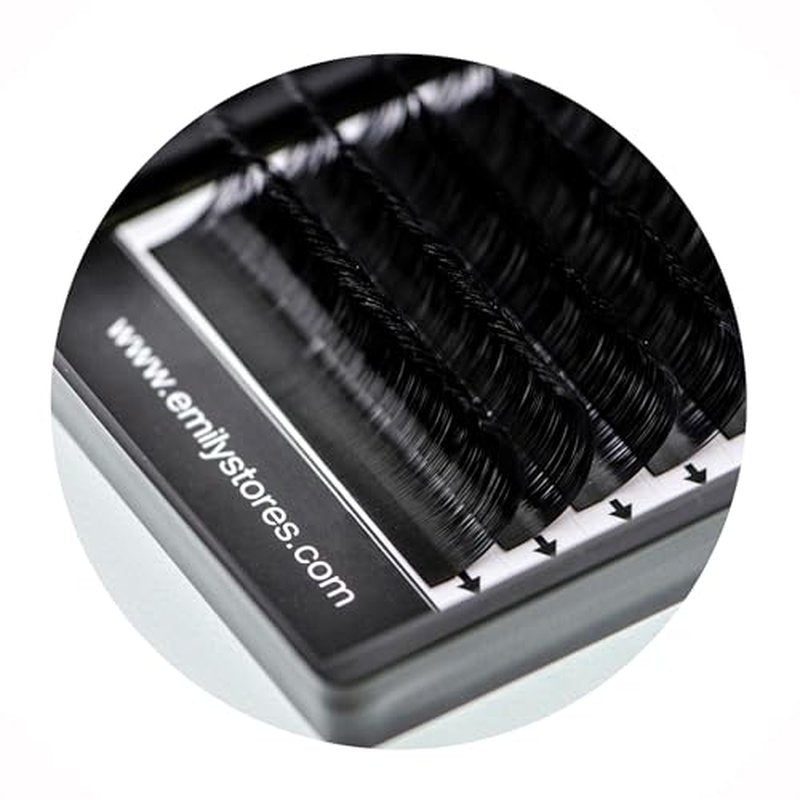 Lash Extensions 0.20mm Thickness J Curl 8mm Length Individual Volume Natural Looking Eyelashes For Eyelash Extensions(0.20,J,8mm)