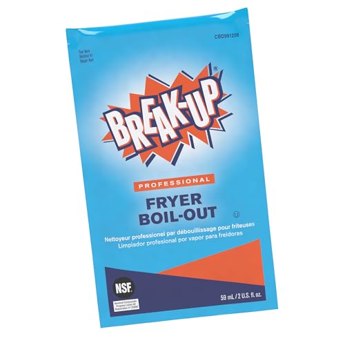 Diversey Break-Up Fryer Boil Out Cleaner 2oz Pack of 36 - Degreaser for Deep Fryers
