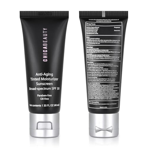 CHICA BEAUTY 3-in-1 Tinted Face Moisturizer SPF 30 Light - Anti-Aging, Vegan, Oil-Free