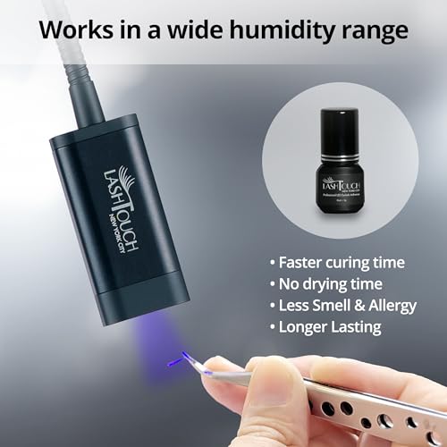 LED UV Gel Eyelash Extension Adhesive 5ml / LED lamp Curing Black Gel Glue/Retention- up to 10 Weeks/Made in Korea/The Best Eyelash Salon in New York Designed