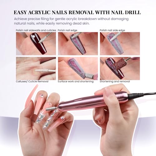 Acrylic Nail Kit for Beginners A3 - Complete Set with 24 Colors & Nail Drill
