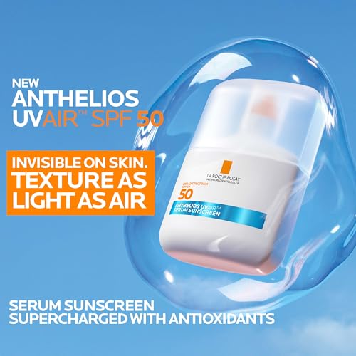 La Roche-Posay Anthelios UVAir™ Sunscreen Serum SPF 50 Chemical, Hyaluronic Acid, Sensitive Skin