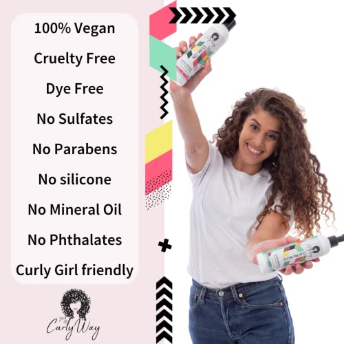 Leave-In Conditioner for Curly Hair - Hydrating Vegan Curl Moisturizer 10 Oz
