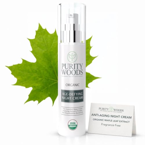 Organic Anti-Aging Night Cream for Mature Skin - Hydrating & Firming