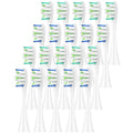 Replacement Toothbrush Heads for Philips Sonicare 20 Pack White - Soft Bristles, Compatible with Click-On Models - Variation: 20p White