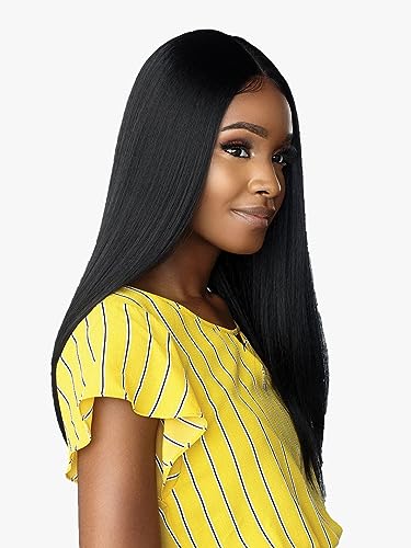 Sensationnel Dashly Lace Front Wig Unit 10 1B Offblack - Hand Tied HD Transparent Lace