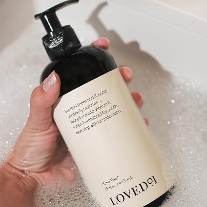 Loved01 Hand Wash, John Legend Skincare, Liquid Hand Soap, Gentle & Hydrating, Cruelty-Free, Oprah's Favorite Things, Formulated with Nourishing Oils, First Love Lavender Scent, 15 oz