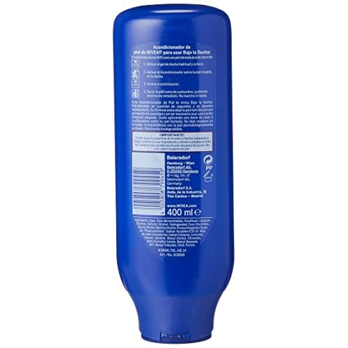 NIVEA Under Shower Body Milk Nourishing (1 x 400ml), Moisturizing Shower Milk, Skin Conditioner with Almond Oil for Dry Skin Care