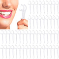 Dental Floss Picks Bulk 2000 White Unflavored Tooth Cleaners for Adults & Kids