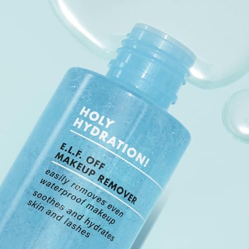 e.l.f. SKIN Holy Hydration Off Makeup Remover,Liquid Makeup Remover For Eye,Lip & Face-Makeup,Gentle Formula,Vegan & Cruelty-free,(Pack of 2)