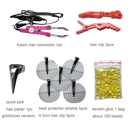 Pink Fusion Hair Extension Iron for Pre-Bonded Hair Extensions - Ushtiger