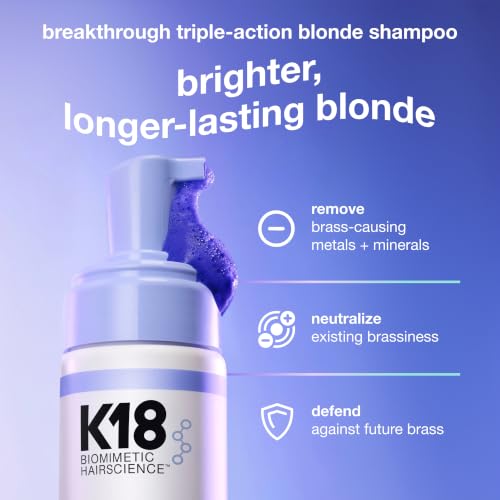 K18 TripleBright Oxidation Defense Purple Shampoo - 4.2 Fl Oz