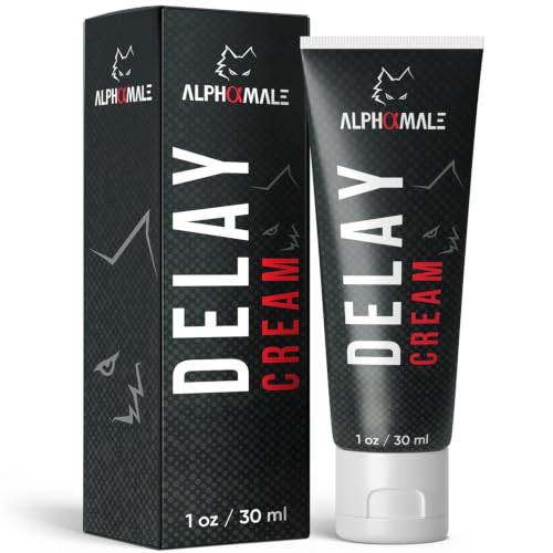 AlphaMale Premium Delay Cream - Last Longer in Bed for Men - Desensitizing Topical Gel