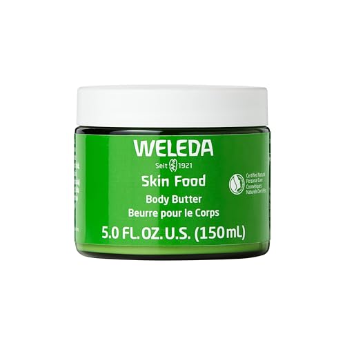 Weleda Skin Food Body Butter 5 Fl Oz in Glass Jar - Nourishing Plant-Based Moisturizer with Shea & Cocoa Butter