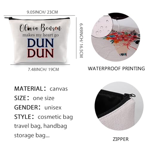 XYANFA Lawer Order Makeup Bag Tv Show Fans Gift Lover Cosmetic Bag Lawer Zipper Pouch Dun Dun (DUN DUN)