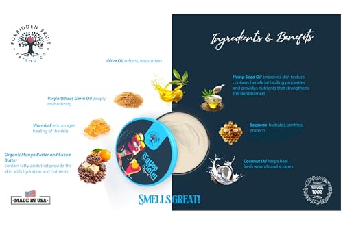 Forbidden Fruit Tattoo Balm - Skin Care & Tattoo Aftercare Moisturizer
