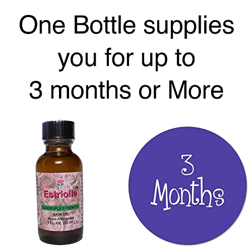 Women’s Therapeutic Estrogen Body Oil Natural Bioidentical 3-Month Supply