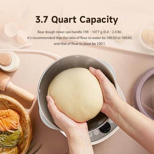 3.7 Quart Electric Dough Maker with Fermentation Function - Stainless Steel Kitchen Appliance - Variation of THIS listing