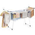 Large Capacity Clothes Drying Rack - White, 68.9 Inch, Foldable & Ready to Use
