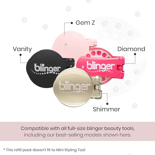 blinger® Shimmer Collection Refill Pack - Pure White Pearls 7 mm for Hair & Accessories