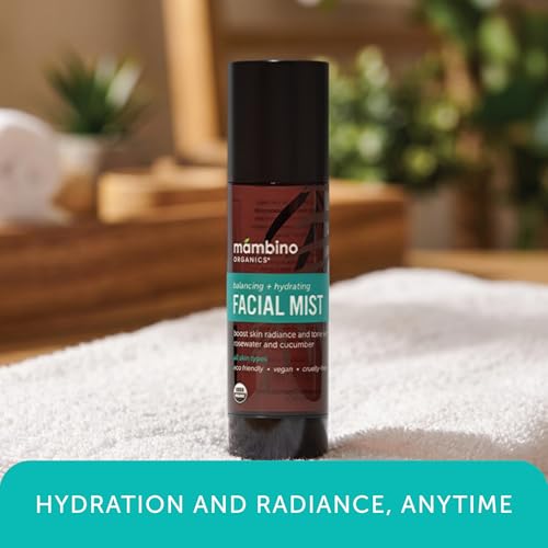 Hydrating Facial Mist & Toner Set - Organic Rose & Cucumber, 4 fl oz, Pack of 2