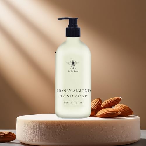 Liquid Hand Soap Set with Pump Dispenser - Eucalyptus, Lavender, Tea Tree Mint & Honey Almond, 4 Pack, 21.5 fl oz Each