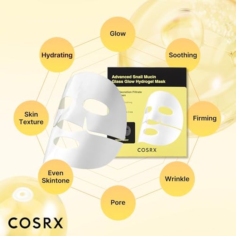 COSRX Snail Mucin Hydrogel Mask + Peptide Collagen Hydrogel Eye Patch