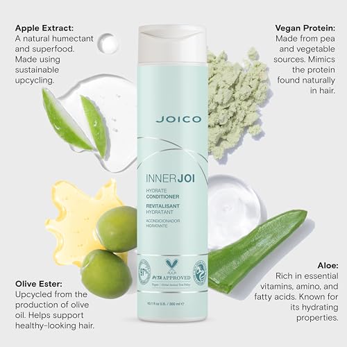 Joico InnerJoi Hydrate Conditioner 10.1 Fl Oz for Dry Hair & Scalp - Vegan & Sulfate-Free