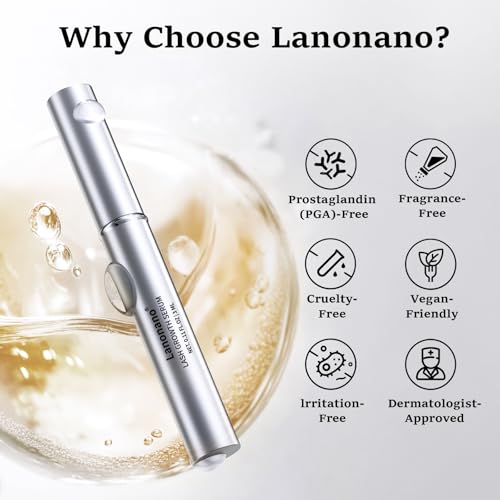Lash Serum, Eyelash Growth Serum, Eyelash Rapid Growth, Vegan & Cruelty-Free, 0.1 Fl Oz (3ml)