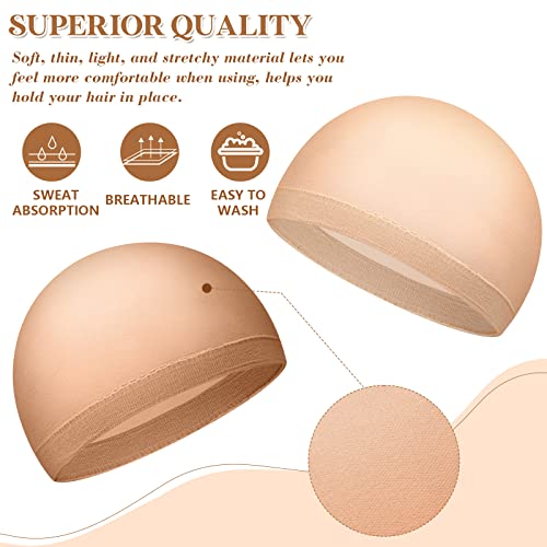200 Pcs Elastic Nylon Wig Caps for Women & Men - Breathable, Adjustable & Comfortable Hair Cover