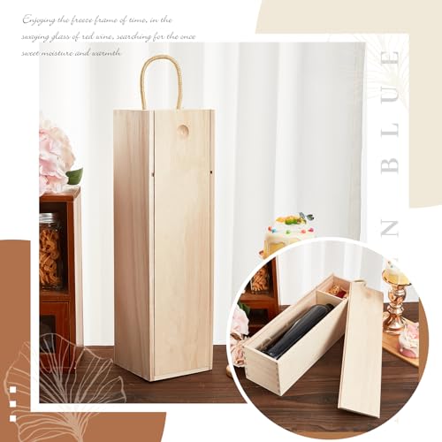 Suzile Light Brown 12-Piece Wooden Wine Box Set Gift Holder for Bottles