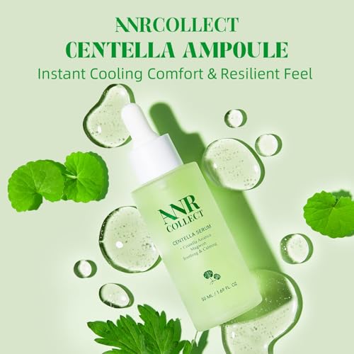 Centella Asiatica Serum Ampoule 1.7 fl. oz(50ml), Soothing & Calming Skincare for Sensitive, Redness, Dry & Acne-Prone Skin, Serum with Mugwort & Cica