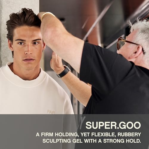 Hair Styling Gel Rubber Texturizing Hair Gel 3.4 Fl Oz (Pack of 1) - Strong Hold & Natural Finish