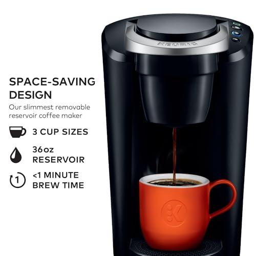 Keurig K-Compact Single-Serve Coffee Maker - Black, 3 Brew Sizes