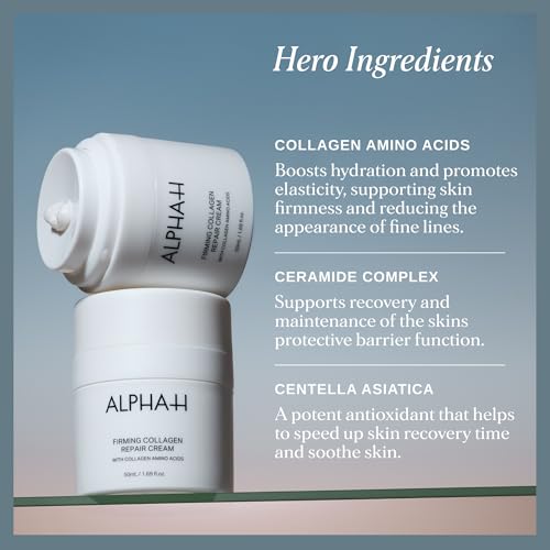 Alpha-H Firming Collagen Face Cream - Moisturizer for Dry, Sensitive Skin 50ml