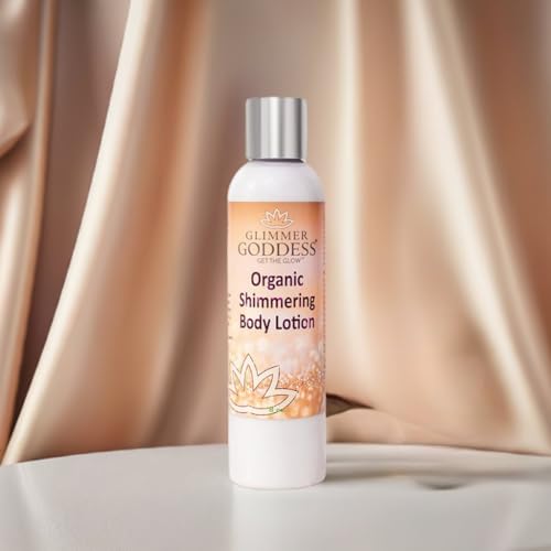 Organic Body Shimmer Lotion with Diamond Flecks - Nourishing & Hydrating 8oz - VariVariation of Diamond