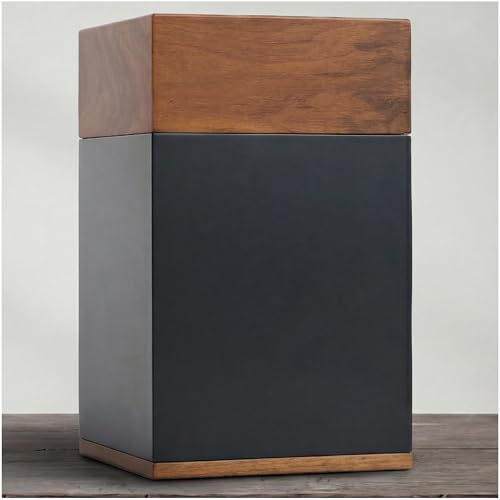 Wooden Cremation Urn for Adults - Handcrafted Walnut Ashes Keepsake