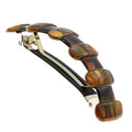 French Hair Barrettes for Girls - Tortoise Shell Automatic Claw Clip for Thick & Wavy Hair