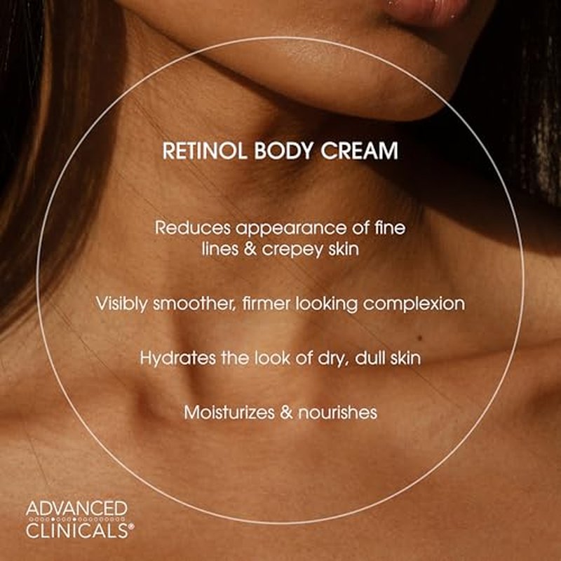 Advanced Clinicals Retinol Body Lotion + Collagen Firming Body Oil 2PC Bundle
