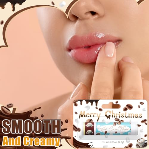 25 Pcs Christmas Lip Balm Set - Holiday Party Favors Peppermint & Seasonal Flavors - Bulk Moisturizing Lip Care