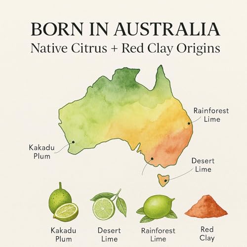 Australian Red Clay Face Mask - Mineral-Rich Detox Mud with Kakadu & Lime - Variant 1