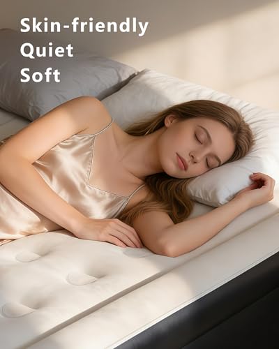 Queen Air Mattress with Built-In Pump - 18" Height, Supports 800 lbs, Black - Variation of Black / Queen