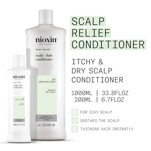 Nioxin Scalp Relief Hair Conditioner 6.7 Fl Oz - Soothes & Hydrates Sensitive Scalp